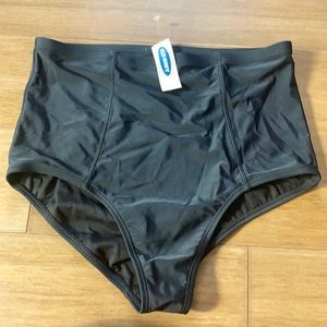 NEW black high waisted bikini bottoms